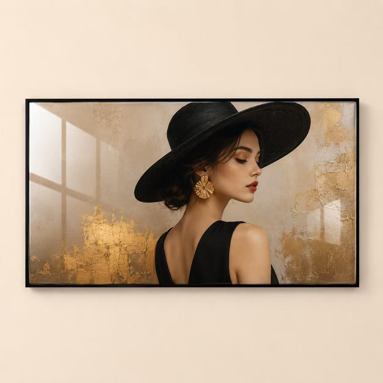 Aluminum Framed Crystal Porcelain Art